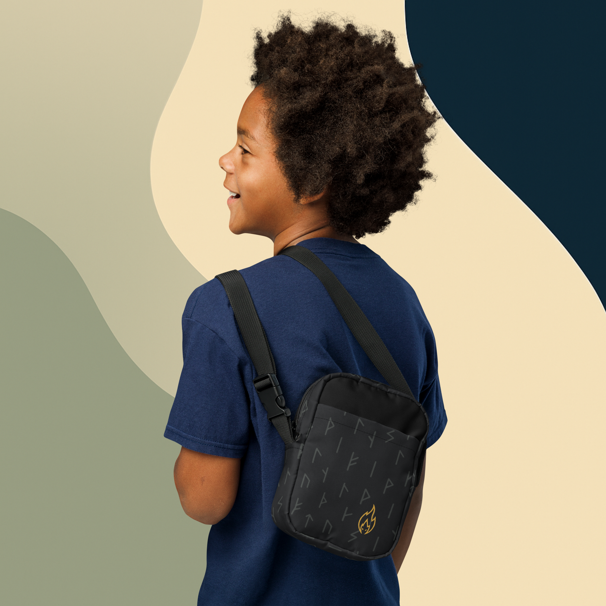 Extinguished Hollow Flame Utility Crossbody Bag