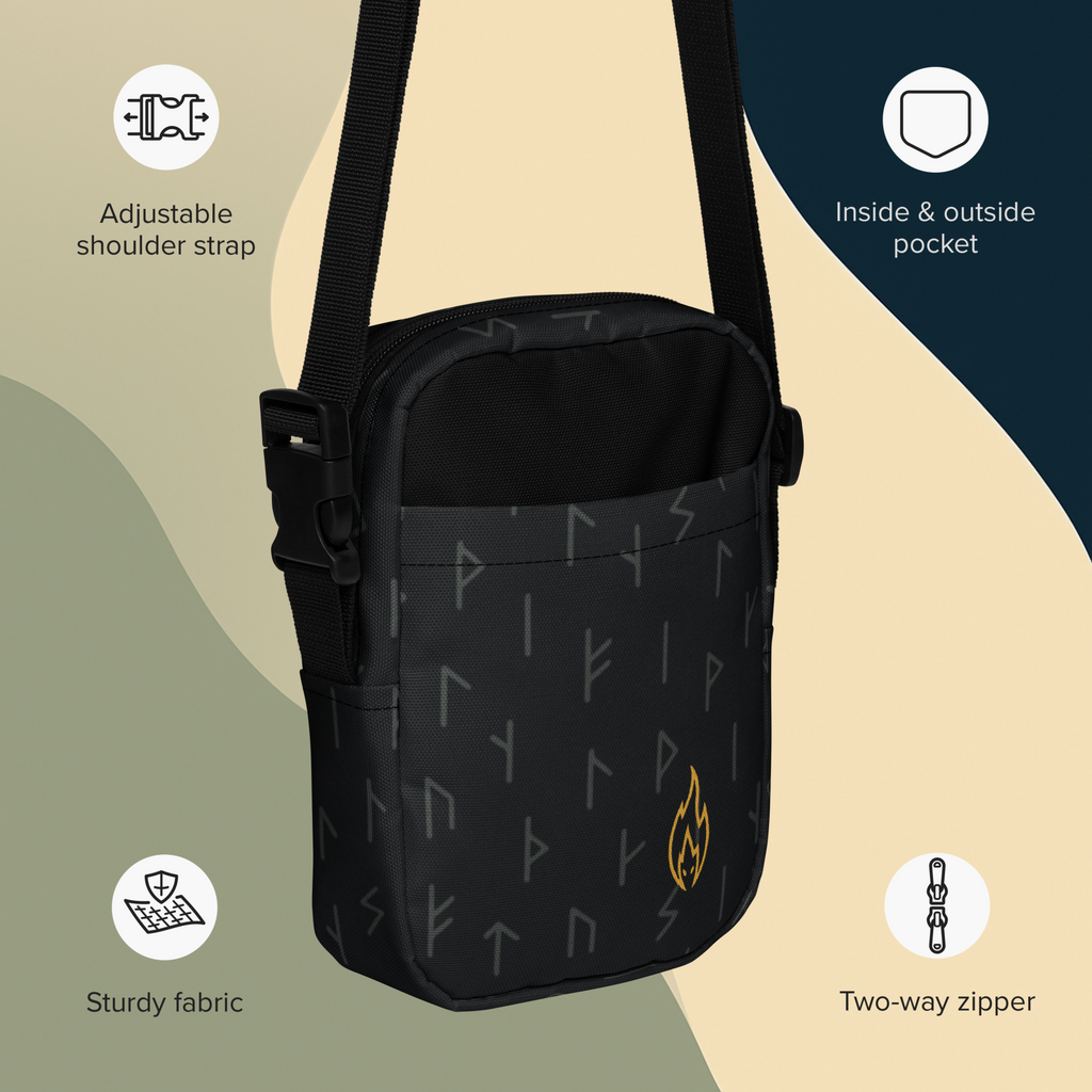 Extinguished Hollow Flame Utility Crossbody Bag